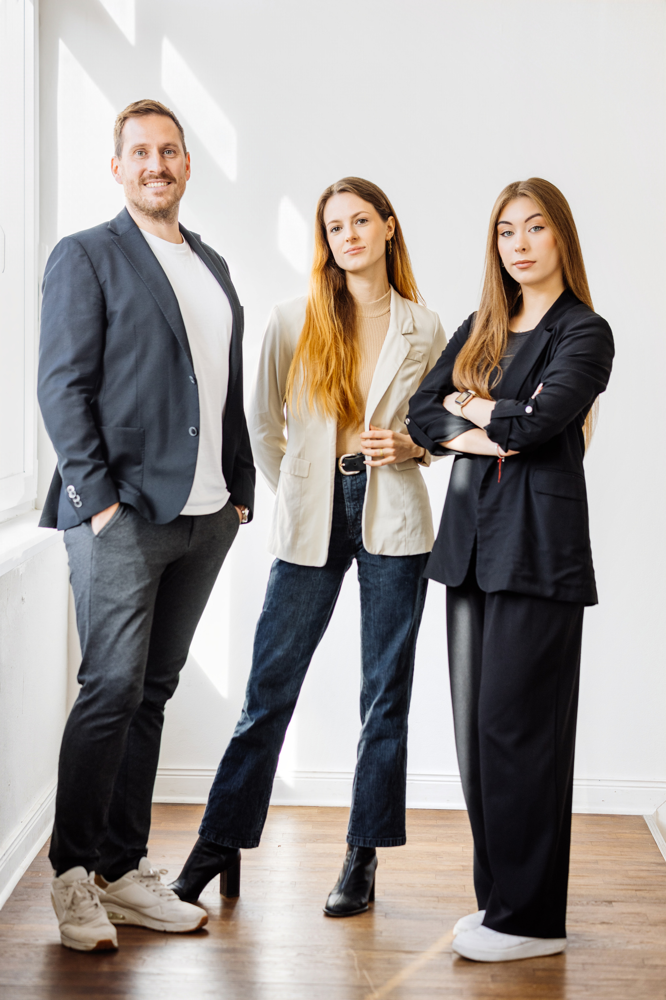 Florian, Hannah und Anastasiia