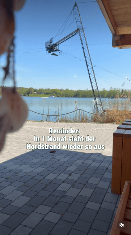 Screenshot eines Wasserski-Reels zum Saisonstart